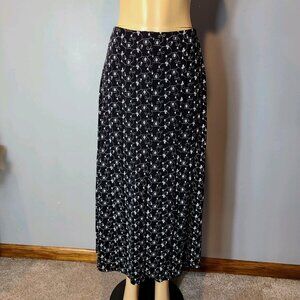 Vtg Briggs New York Floral Maxi Skirt Sz Large Whimsigoth Cottage Fairy Grunge